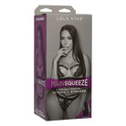 Product packaging for Main Squeeze - Lela Star Pussy with woman in lingerie on the box