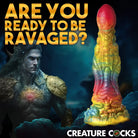 Majestic Merman silicone dildo with suction cup base and colorful phallic-shaped design