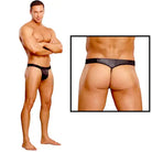 Male Power Cobra Micro V Thong Small/Medium (Black) - G-String