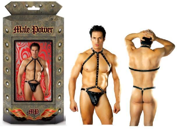 Male Power Harness Fetish Gladiator Black S/m at the Haus of Shag