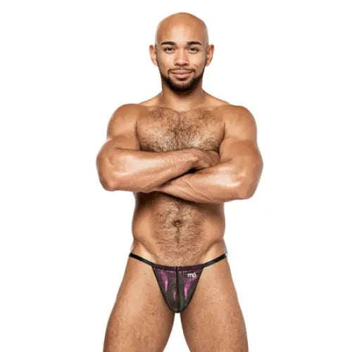 Male Power Hocus Pocus Uplift Posing Strap Purple O/S - G-String