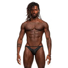 Male Power Magnificence Micro V Thong Black S/M - Lingerie Clothing and Accessories