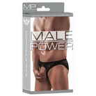 Male Power Nylon Lycra Pouchless Brief Blk OS - Black - Lingerie Clothing and Accessories