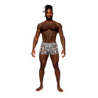 Male Power Sheer Prints Seamless Sheer Short Optical XL - Briefs