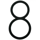 Malesation Figure 8 Cock Ring - Black - Cock Ring