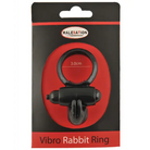 Malesation Vibro Rabbit Ring - Black: Phthalate-Free, Stylish Black and Red Design