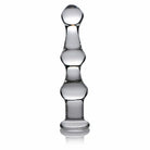 Master Series Plain Dildo Mammoth 3 Bumps Glass Dildo at the Haus of Shag