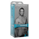 Man Squeeze ULTRASKYN Stroker - Pierce Paris packaging with shirtless man on the box