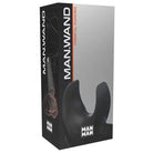 Man Wand Black U-shaped sex toy in packaging labeled ’MANWAND’ for ultimate pleasure