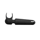 Man Wand Black silicone sex toy with curved protrusion for enhanced male pleasure