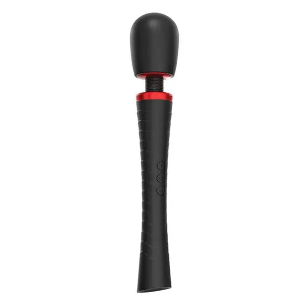 Black Man Wand Xtreme with red accent ring and two attachments - Personal Massager