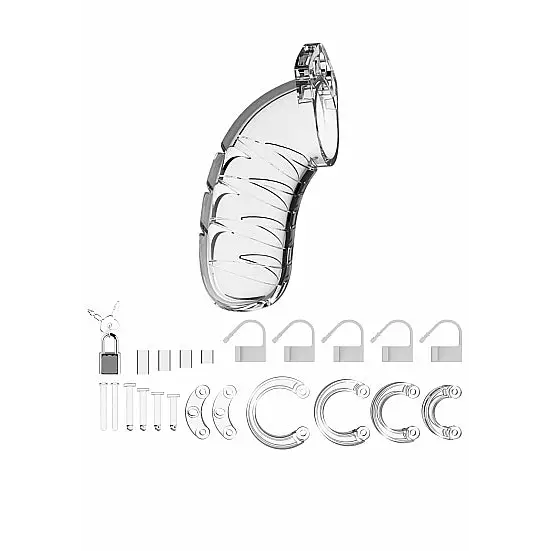 Mancage Chastity 4.5in Transparent Model 04 - Cock Cage