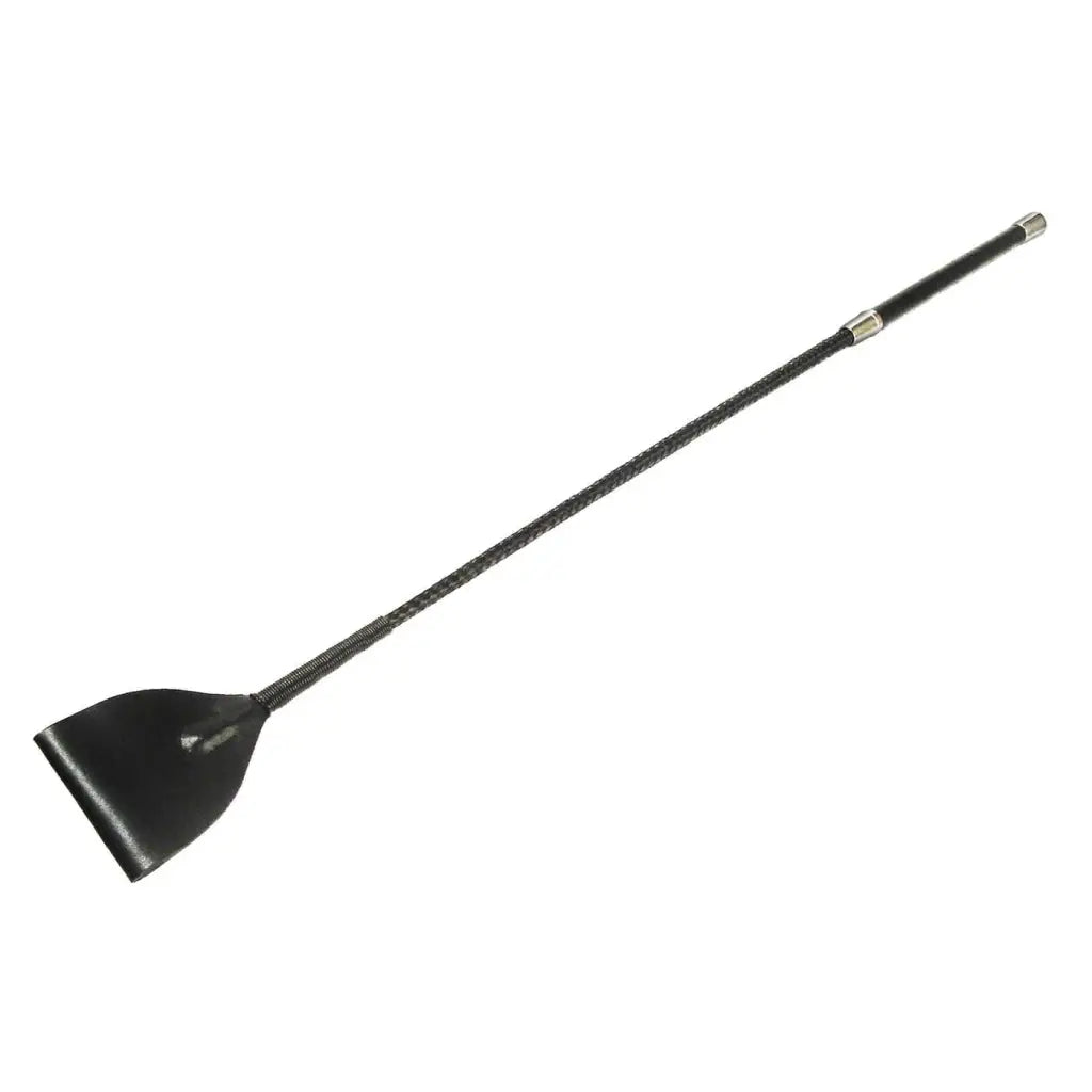 Master Series Crops Mare Black Leather Riding Crop at the Haus of Shag