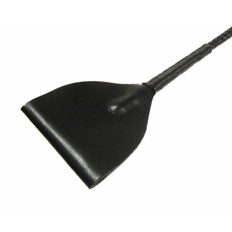 Master Series Crops Mare Black Leather Riding Crop at the Haus of Shag