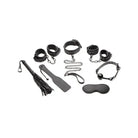 Master Series Bondage Kit Master Series 10 Pc Deluxe Bondage Set - Black at the Haus of Shag