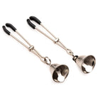 Master Series Chimera Adjustable Bell Nipple Clamps with metal clips and bell-shaped ends