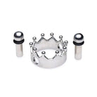 Master Series Nipple Clamp Master Series Crowned Magnetic Nipple Clamps - Silver at the Haus of Shag