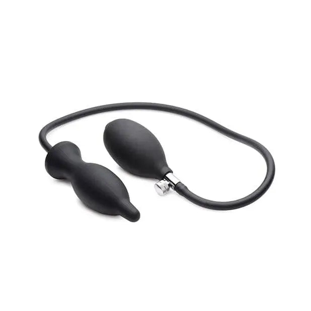 Master Series Plug Master Series Dark Inflator Inflatable Silicone Anal Plug - Black at the Haus of Shag