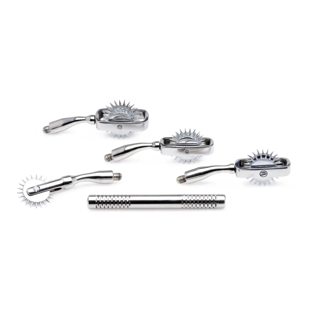 Master Series Deluxe Wartenberg Wheel Set with interchangeable blades and handle