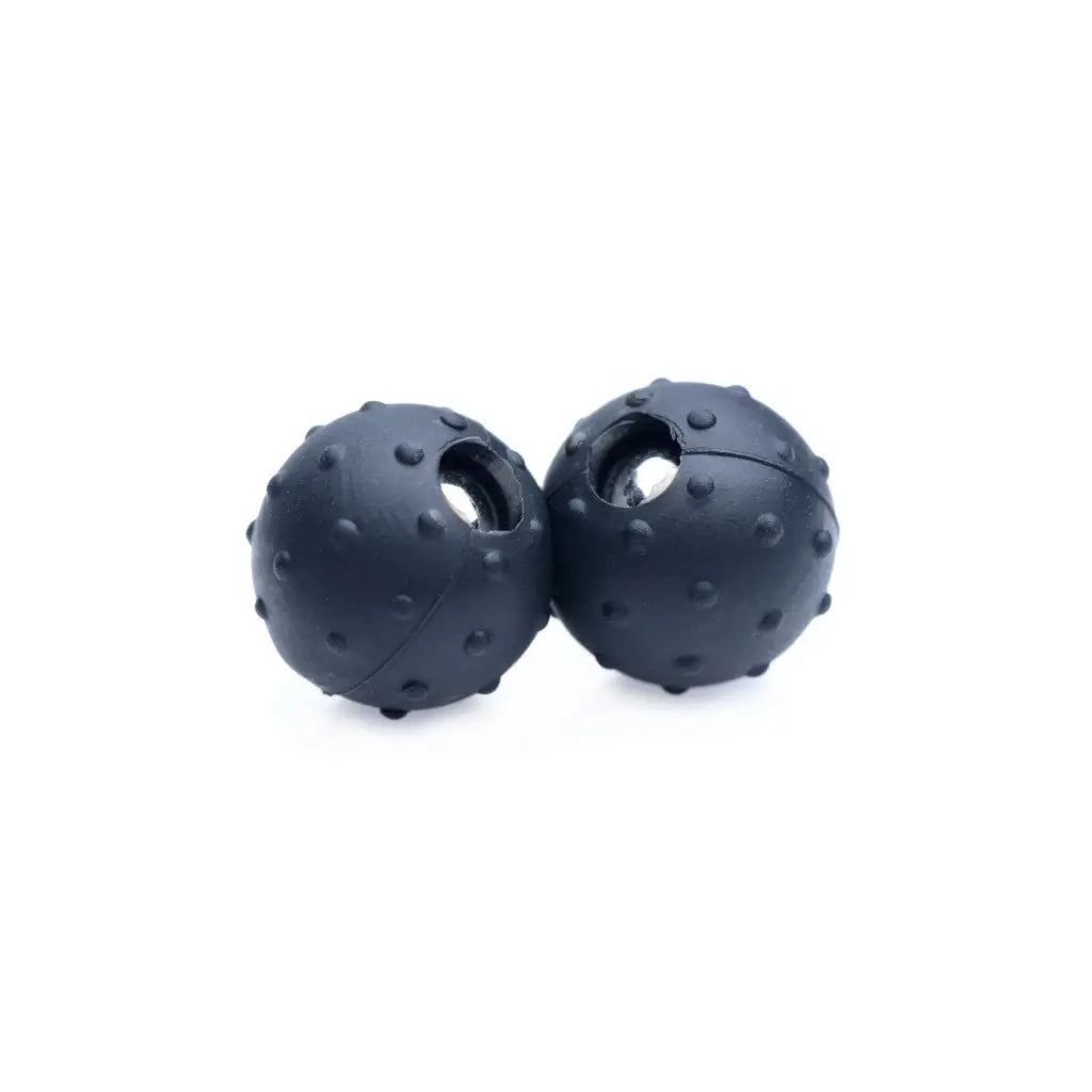 Master Series Dragon’s Orbs: Nubbed Silicone Magnetic Balls with Unique Black Textured Surface