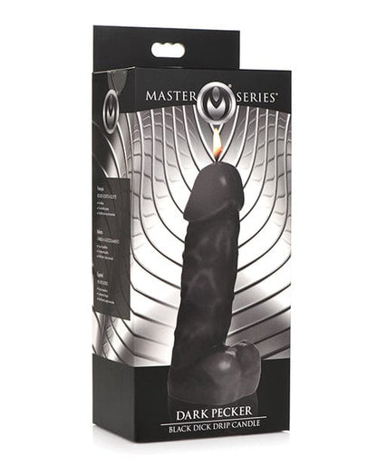 Master Series Dripping Candle Master Series Dark Pecker Dick Drip Candle - Black at the Haus of Shag