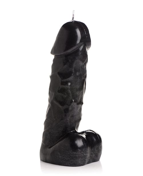 Master Series Dripping Candle Master Series Dark Pecker Dick Drip Candle - Black at the Haus of Shag