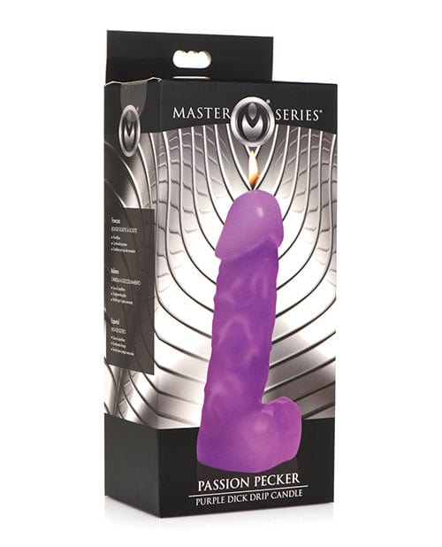 Master Series Dripping Candle Master Series Passion Pecker Dick Drip Candle - Purple at the Haus of Shag