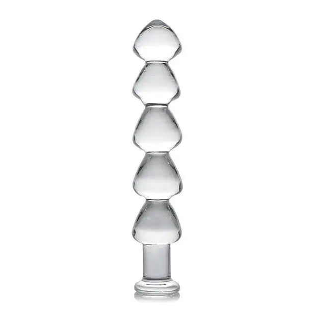 Master Series Anal Beads Clear Master Series Drops Anal Links Glass Dildo at the Haus of Shag