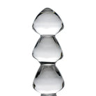 Master Series Anal Beads Clear Master Series Drops Anal Links Glass Dildo at the Haus of Shag