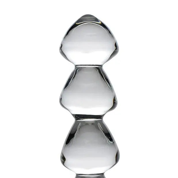 Master Series Anal Beads Clear Master Series Drops Anal Links Glass Dildo at the Haus of Shag