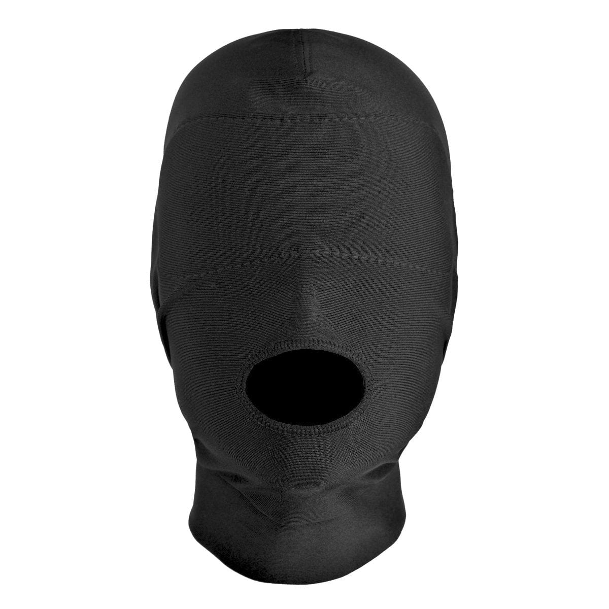 Master Series Hood Disguise Open Mouth Hood With Padded Blindfold at the Haus of Shag