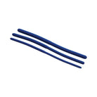 Three blue plastic cable ties from the Master Series Invasion silicone urethral sound trainer set