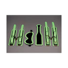 Master Series Kink in the Dark Glowing Cuffs and Restraints Set in Bright Green