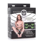 Master Series Kink in the Dark Glowing Hog Tie Bondage Set with glow-in-the-dark restraints