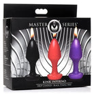 Master Series Dripping Candle Multi-Color Master Series Kink Inferno Butt Plug Shaped Drip Candles at the Haus of Shag