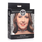 Master Series Collar One Size Fits Most / Black Master Series Lush Pet Silver Ring Slim Choker at the Haus of Shag