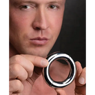 Master Series Penis Enhancement Master Series Mega Magneti^e 1.75" Stainless Steel Magnetic Cock Ring - Silver at the Haus of Shag