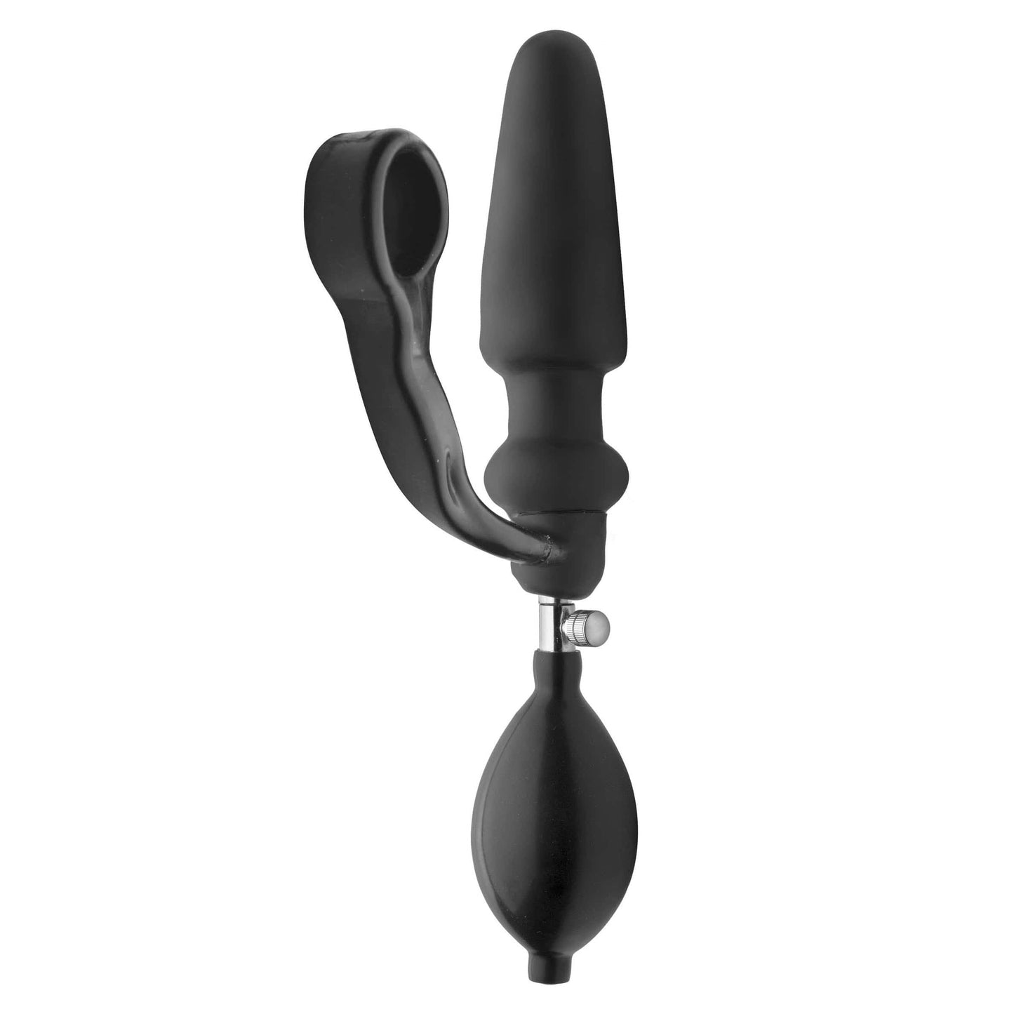 Master Series Plug Exxpander Inflatable Plug With Cock Ring And Removable Pump at the Haus of Shag