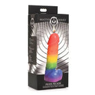 Master Series Pride Pecker Dick Drip Candle - Rainbow, colorful Pride-themed candle