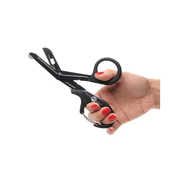 Master Series Safety Scissors Master Series Snip Heavy Duty Bondage Scissors W/clip - Black at the Haus of Shag