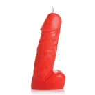 Red Dil Dilg on white background - Master Series Spicy Pecker Dick Drip Candle