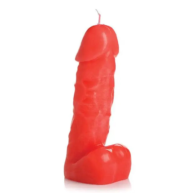 Red Master Series Spicy Pecker Dick Drip Candle with thick wax for adventurous fun