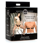 Master Series Strap and Ride Dildo Strap Harness - premium adult product packaging