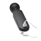 Black Master Series Thunder Wand 72x Silicone Heating Massager with USB Charging Cable