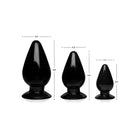 Master Series Plug Master Series Triple Anal Plug - Black Set Of 3 at the Haus of Shag