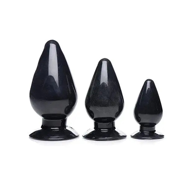 Master Series Plug Master Series Triple Anal Plug - Black Set Of 3 at the Haus of Shag