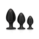 Master Series Plug Master Series Triple Juicers Silicone Anal Trainer Set - Black at the Haus of Shag