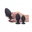 Master Series Plug Master Series Triple Juicers Silicone Anal Trainer Set - Black at the Haus of Shag