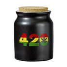 Matte Black 420 Stash Jar - Storage Box