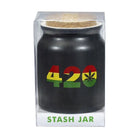 Matte Black 420 Stash Jar - Storage Box